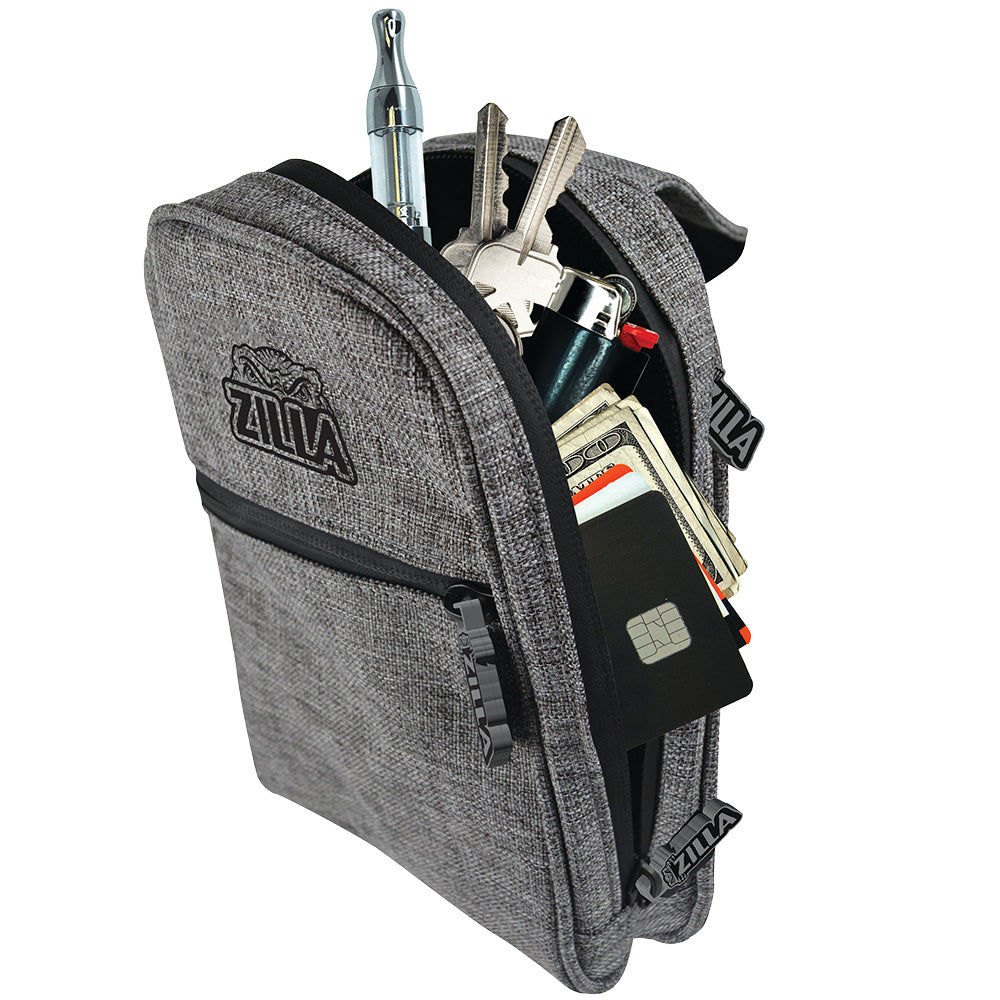 4PC DISPLAY - Smokezilla Smell Proof Sling Bag - 8"x5.5"