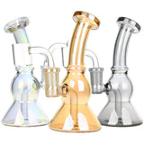 Ease Your Mind Mini Glass Dab Rig - 5.75" / 14mm F / Colors Vary - SmokeWeed.com