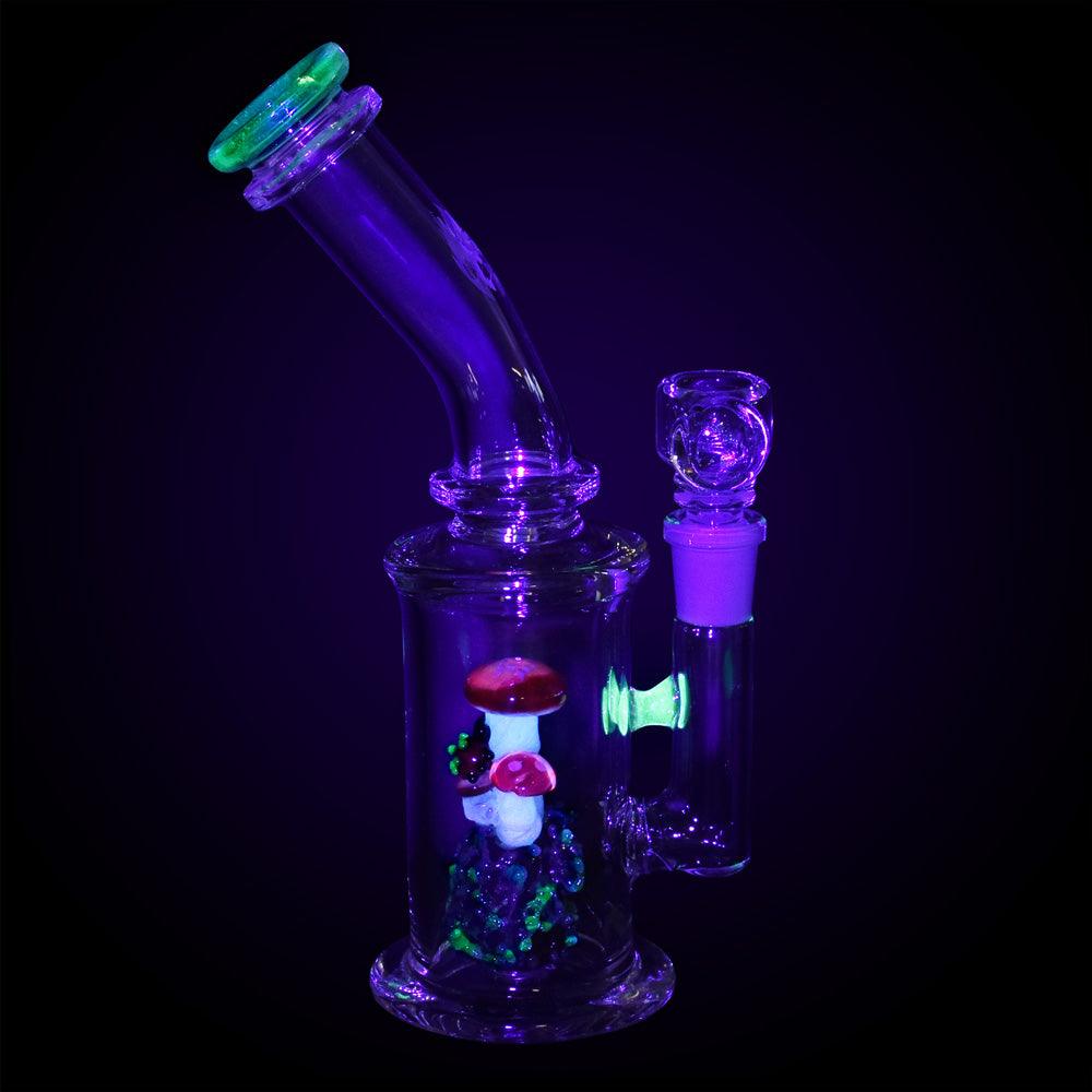 Empire Glassworks UV Nano Rig - 8.5"/14mm F/Cosmic Mushrooms - SmokeWeed.com