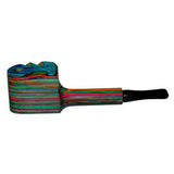 Exotic Wood Tobacco Pipe w/ Lid & Stem - SmokeWeed.com