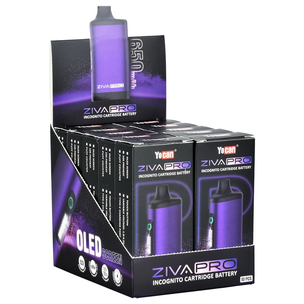 Yocan Ziva Pro Auto-Draw 510 Battery | 650mAh | 10ct Display