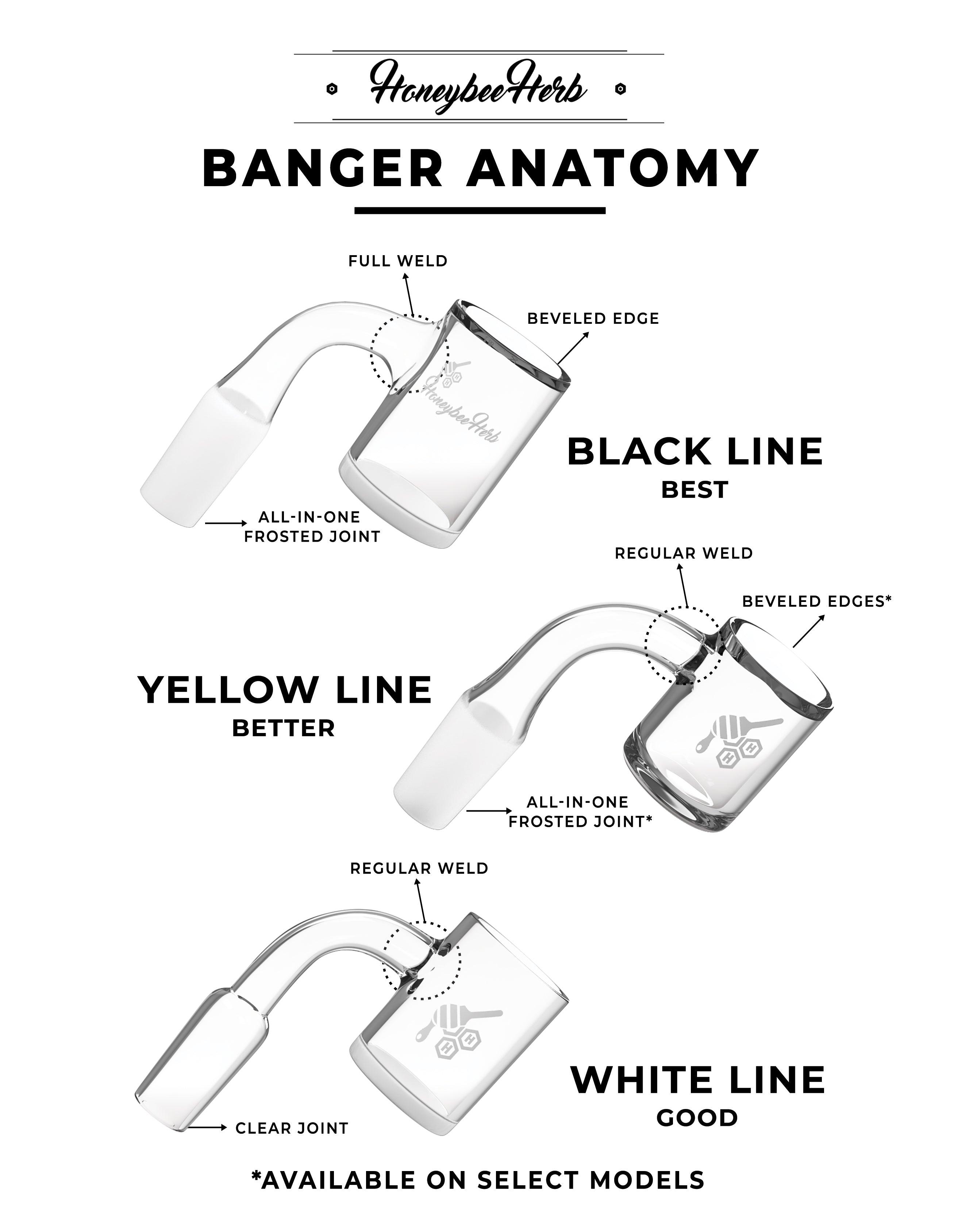 FAT BOTTOM QUARTZ BANGER - 45° DEGREE | YL - SmokeWeed.com