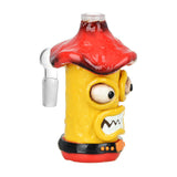 Shroom Monster Glass & Enamel Ash Catcher - 4.75" / 14mm M / 90D / Colors Vary