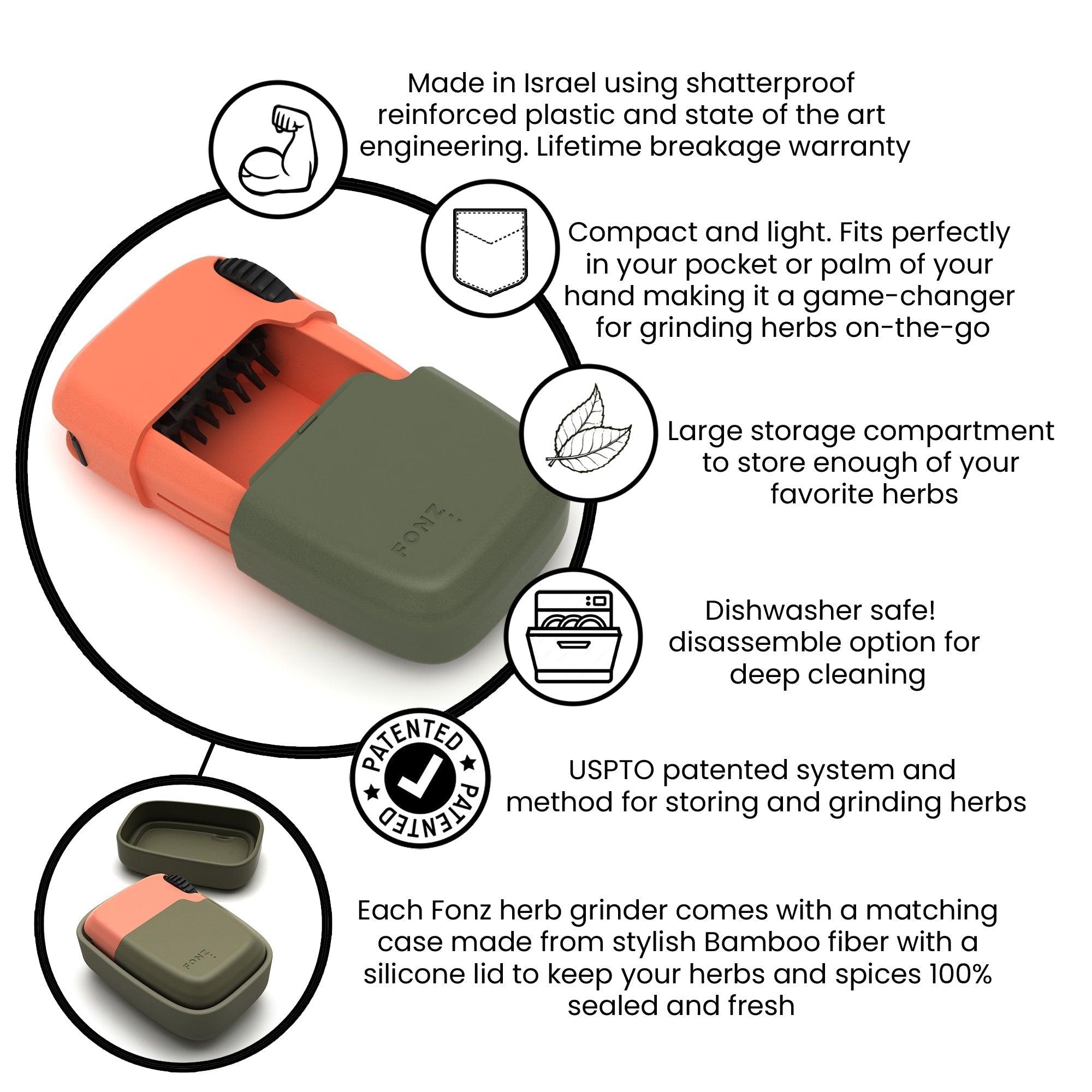 FONZ - Grinder & Storage Combo Mantis - SmokeWeed.com