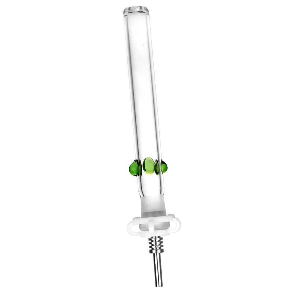 Glass Honey Straw w/ Titanium Tip - 6" - SmokeWeed.com