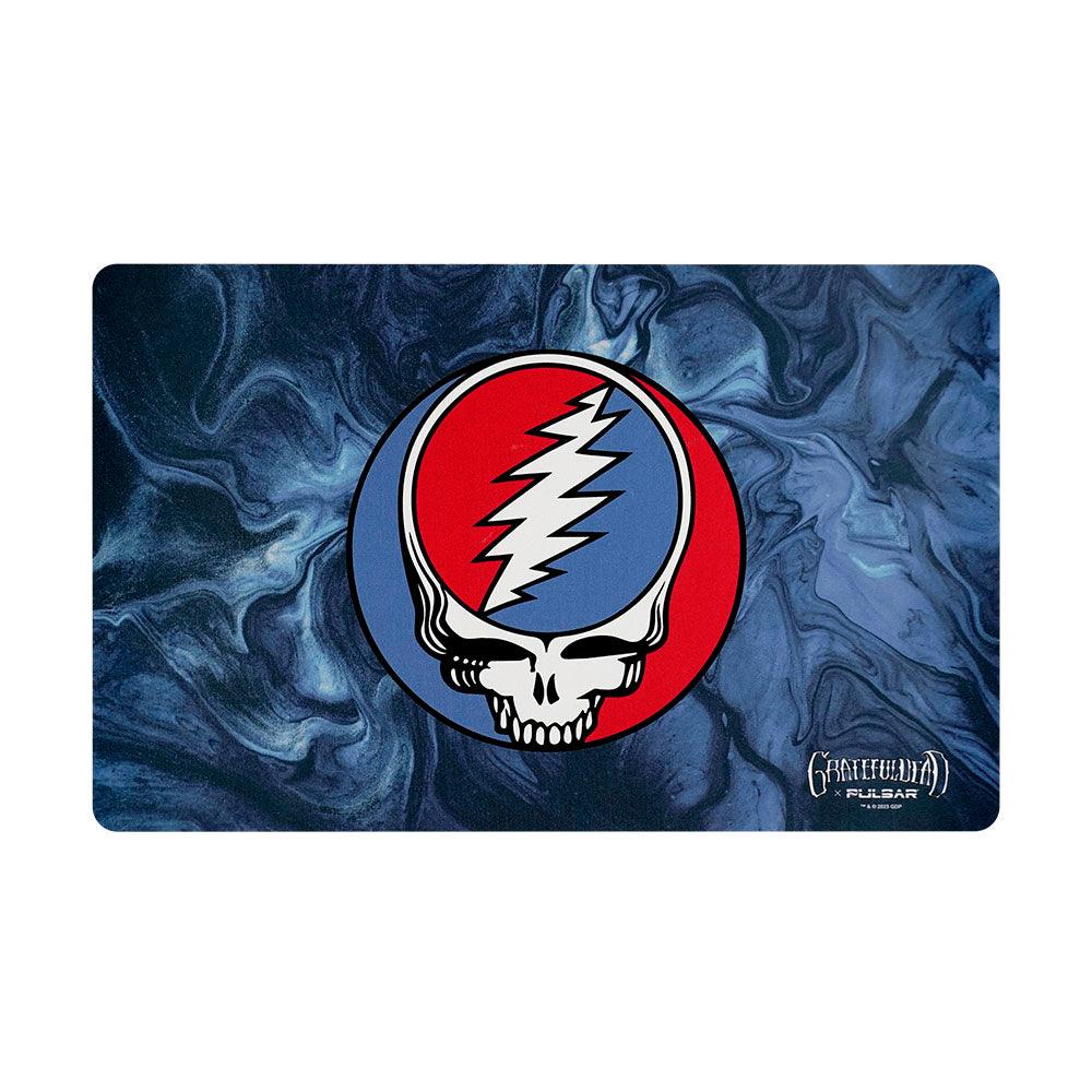 Grateful Dead x Pulsar DabPadz - Steal Your Face Swirls / 16" x 10" - SmokeWeed.com