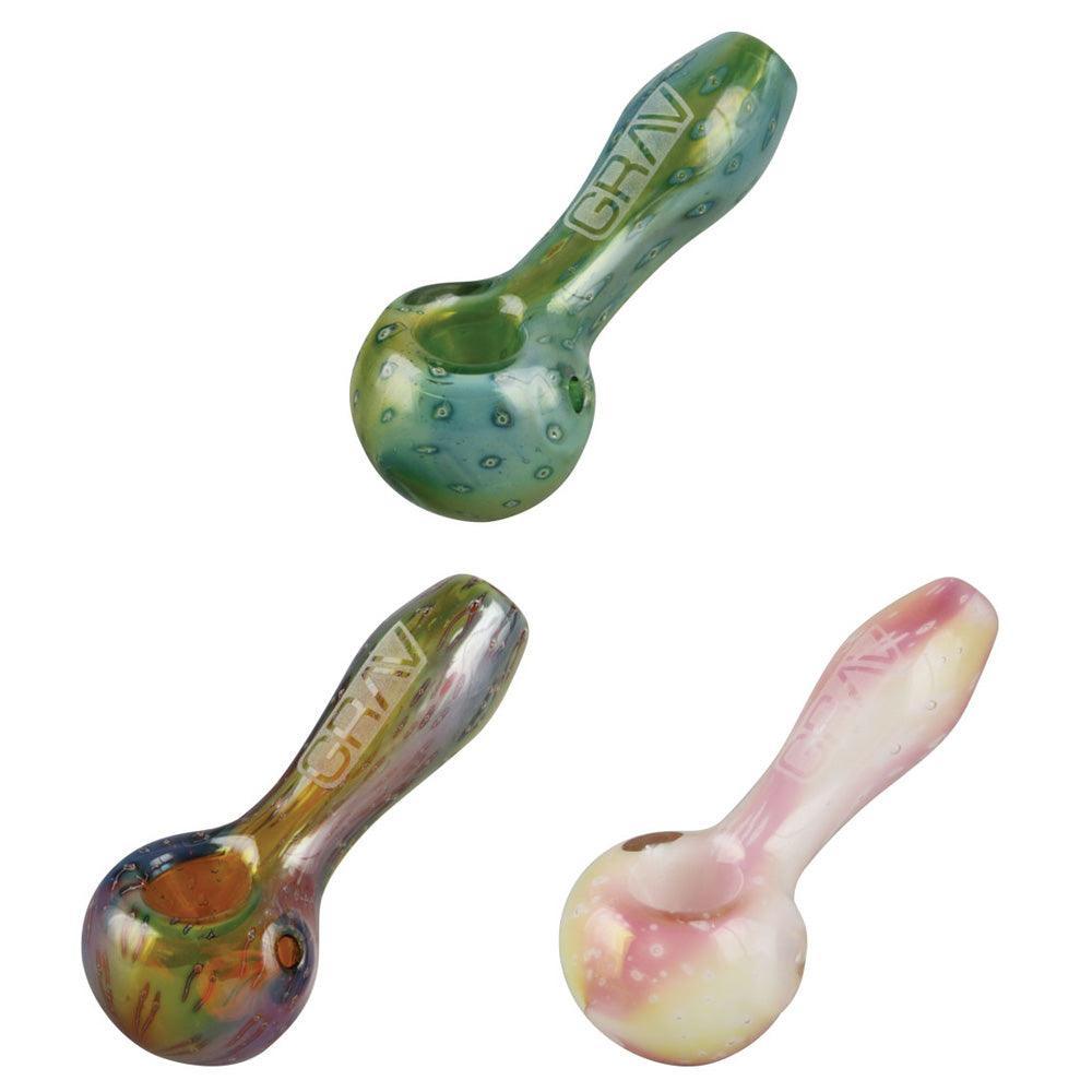 Grav Labs Bubble Trap Spoon Pipe - 3.75" / Colors Vary - SmokeWeed.com