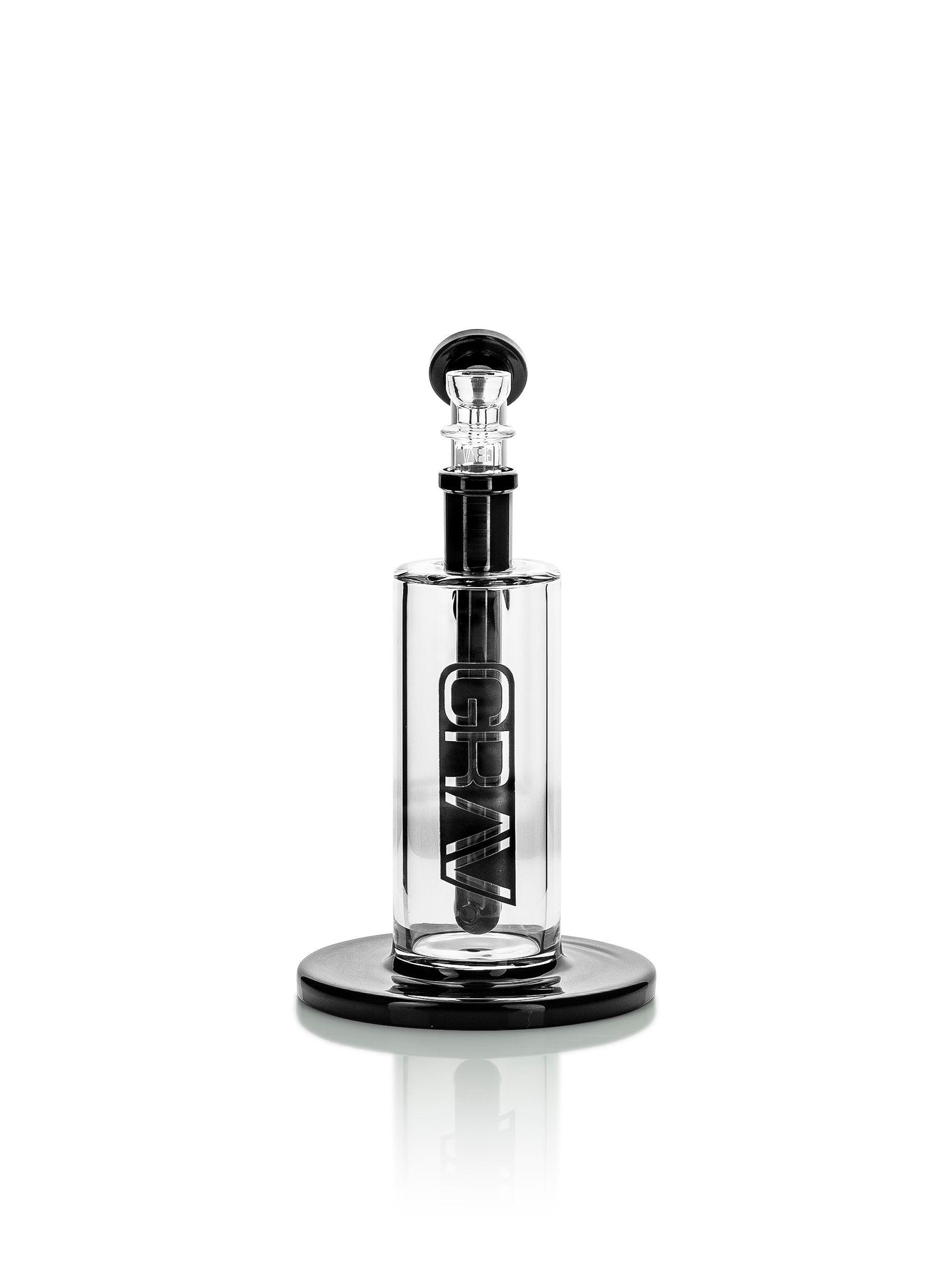 GRAV® Medium Upright Bubbler - Black Accents - SmokeWeed.com