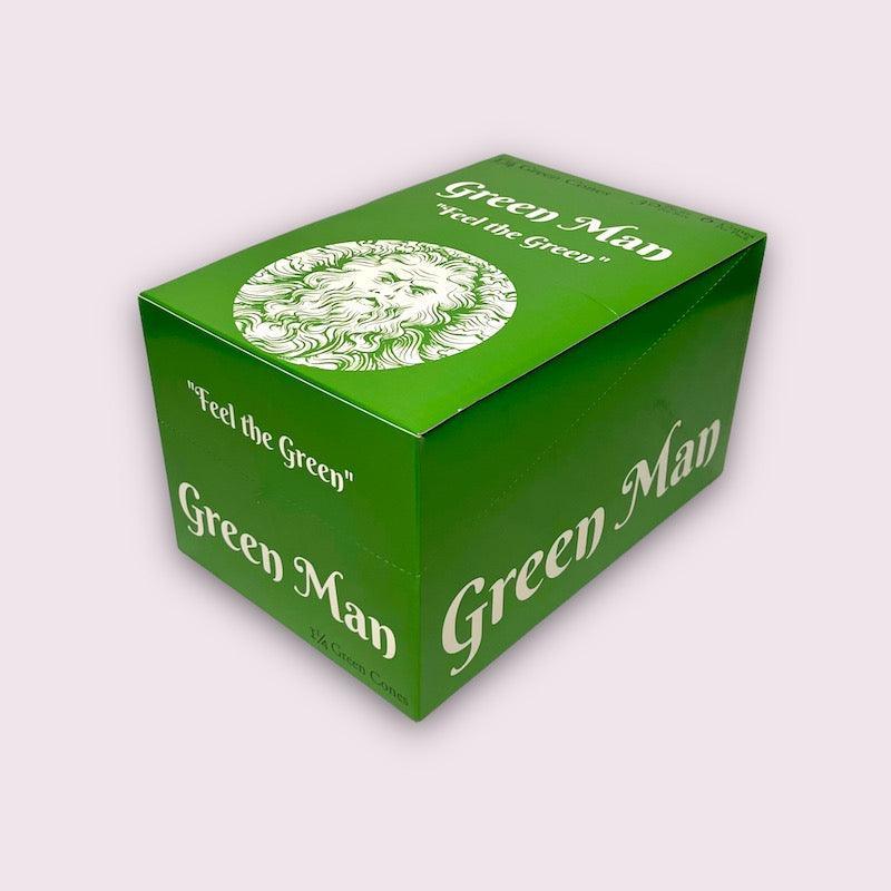 Green Man Green Rice Paper Cones Box - SmokeWeed.com