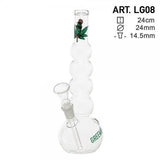 Greenline | 9" Glass Bubble Body Water Pipe - SmokeWeed.com