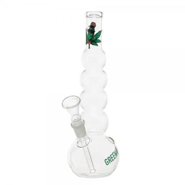Greenline | 9" Glass Bubble Body Water Pipe - SmokeWeed.com