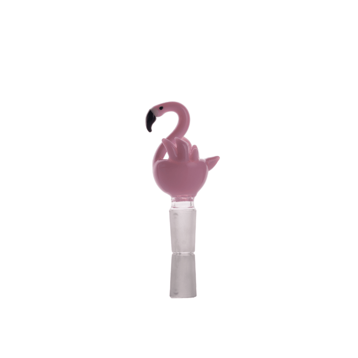 Heady Pink Flamingo Bowls 14mm Male Joint - SmokeWeed.com