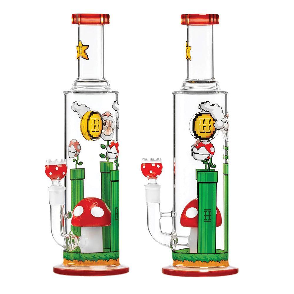 Hemper Gaming Flower Glass Water Pipe | 14mm F - SmokeWeed.com