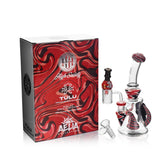 High Society - Tulu Premium Wig Wag Concentrate Rig (Red & Black) - SmokeWeed.com