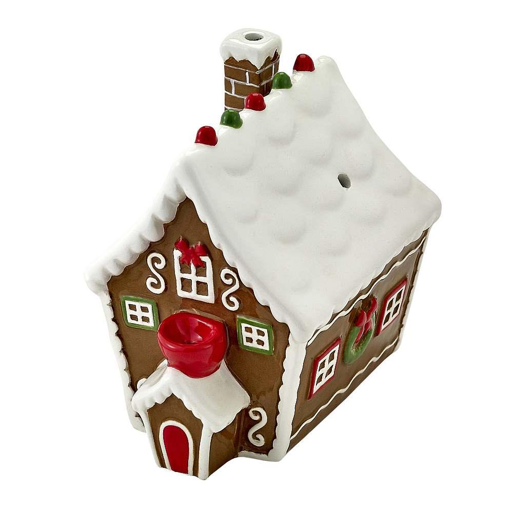 holiday gingerbread house pipe - SmokeWeed.com