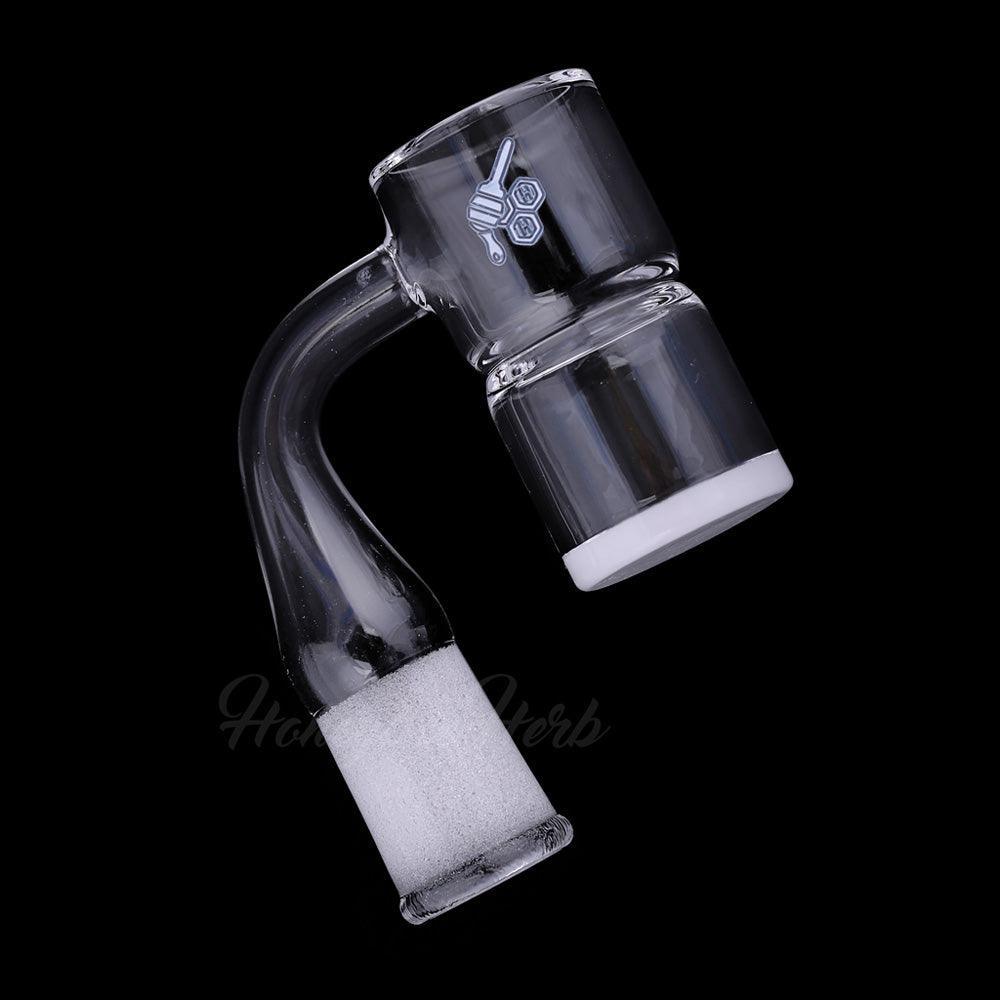 HONEY & MILK BEVEL SPLASH BUCKET QUARTZ BANGER - 90° DEGREE | YL - SmokeWeed.com