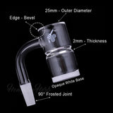 HONEY & MILK BEVEL SPLASH BUCKET QUARTZ BANGER - 90° DEGREE | YL - SmokeWeed.com