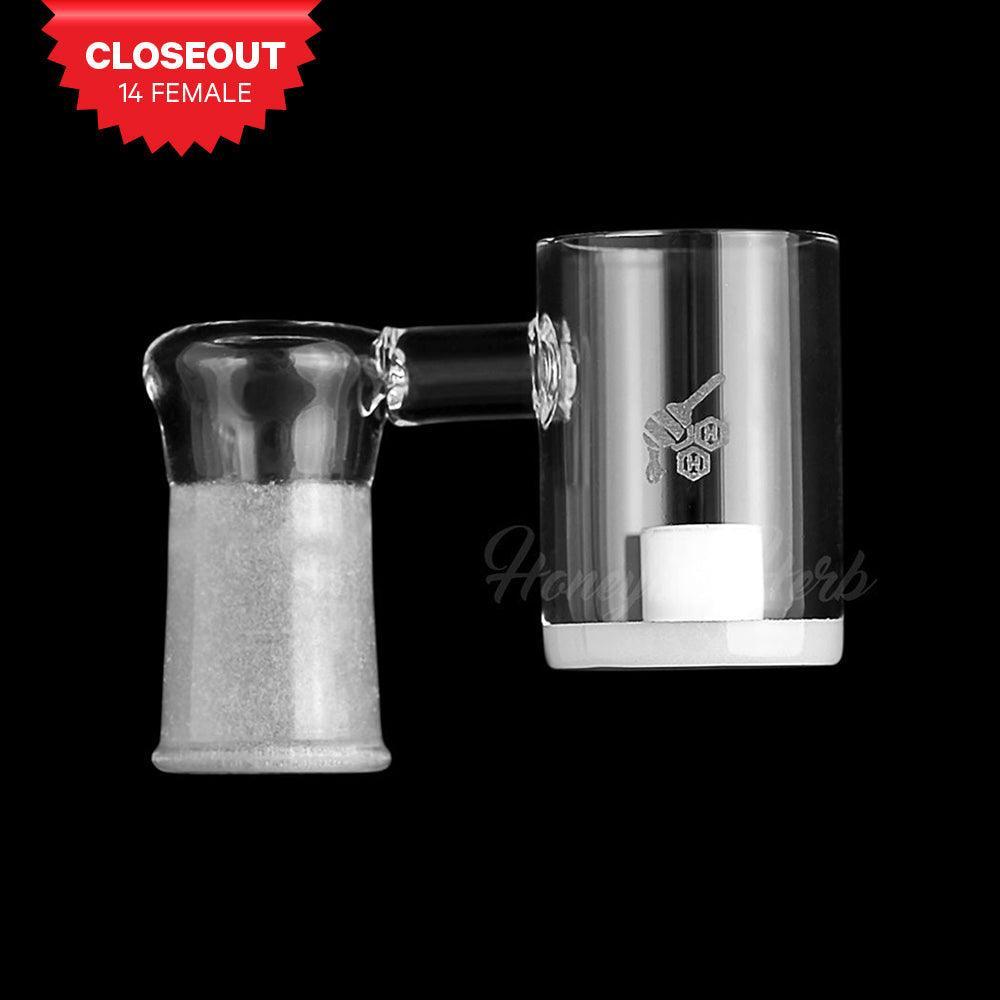 HONEY & MILK CORE REACTOR SIDECAR QUARTZ BANGER - 90° DEGREE | YL - SmokeWeed.com