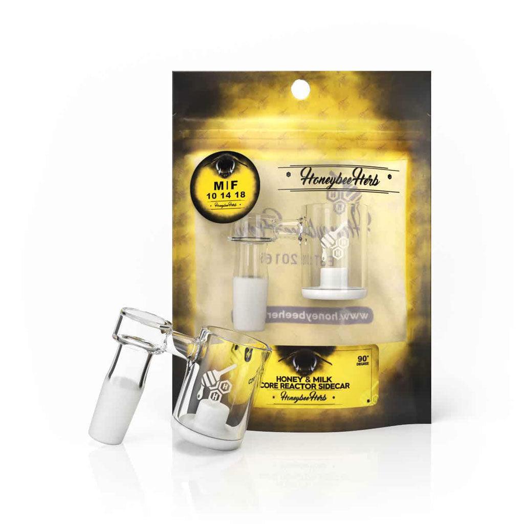 HONEY & MILK CORE REACTOR SIDECAR QUARTZ BANGER - 90° DEGREE | YL - SmokeWeed.com