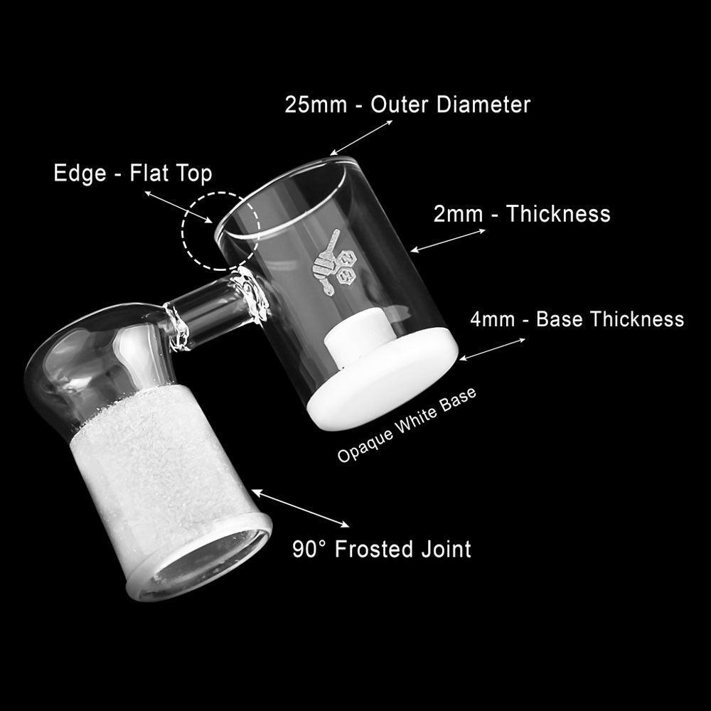 HONEY & MILK CORE REACTOR SIDECAR QUARTZ BANGER - 90° DEGREE | YL - SmokeWeed.com