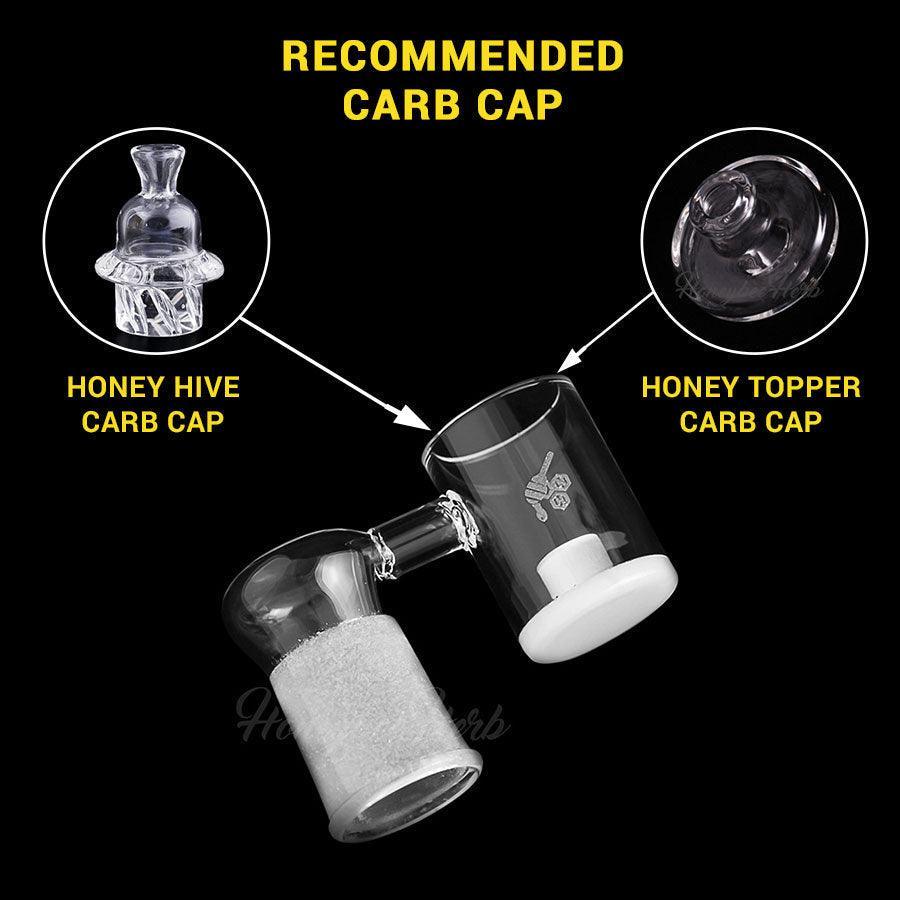 HONEY & MILK CORE REACTOR SIDECAR QUARTZ BANGER - 90° DEGREE | YL - SmokeWeed.com