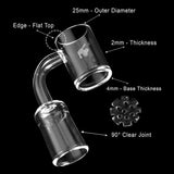 HONEY DISC QUARTZ BANGER - 90° DEGREE | YL - SmokeWeed.com