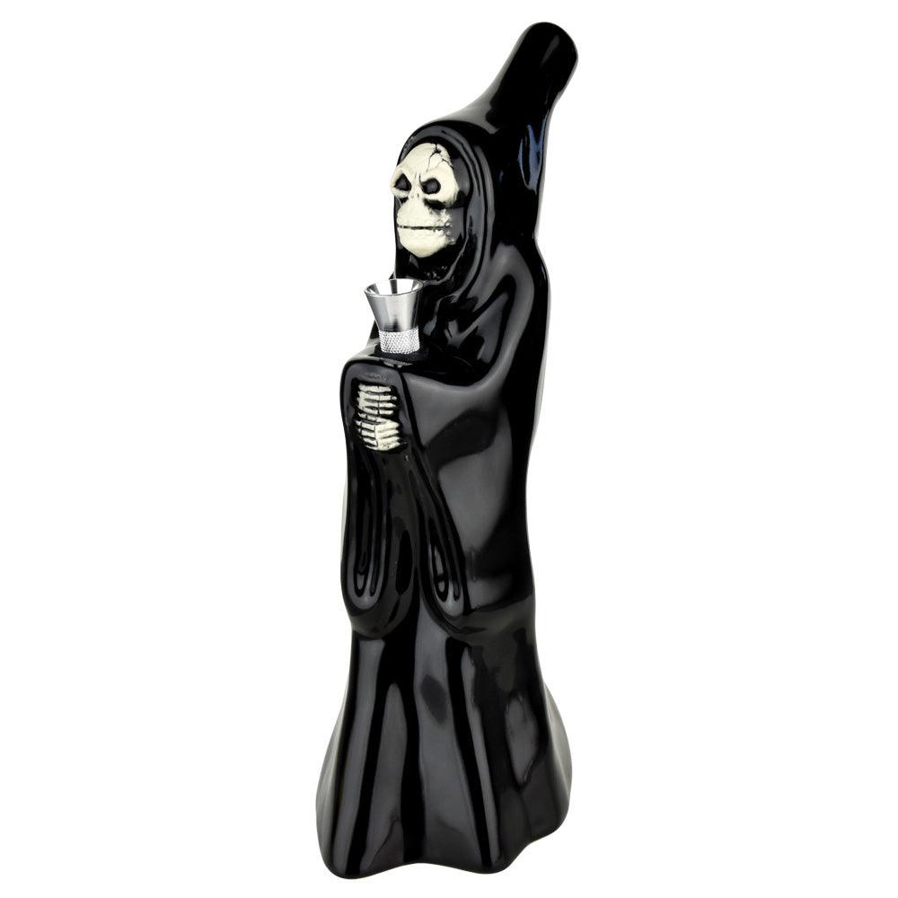 Hooded Skeleton Cupbearer Ceramic Bong - SmokeWeed.com