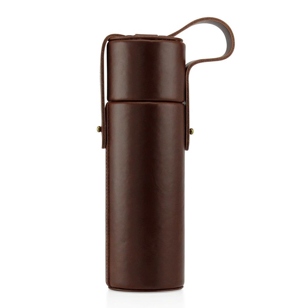 Hydrology9 Leather Carrying Case - Dark Brown - SmokeWeed.com