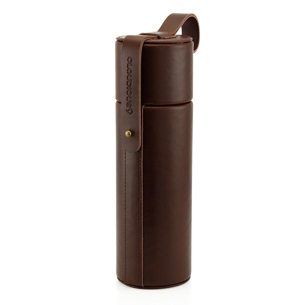 Hydrology9 Leather Carrying Case - Dark Brown - SmokeWeed.com