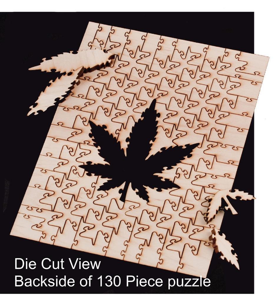 Indica Puzzles: Sport Farmer “Grape Licorice Cookies” 8.1" x 10.81" 130 Piece 1/4 Inch thick Maple Wood Jigsaw Puzzle - SmokeWeed.com