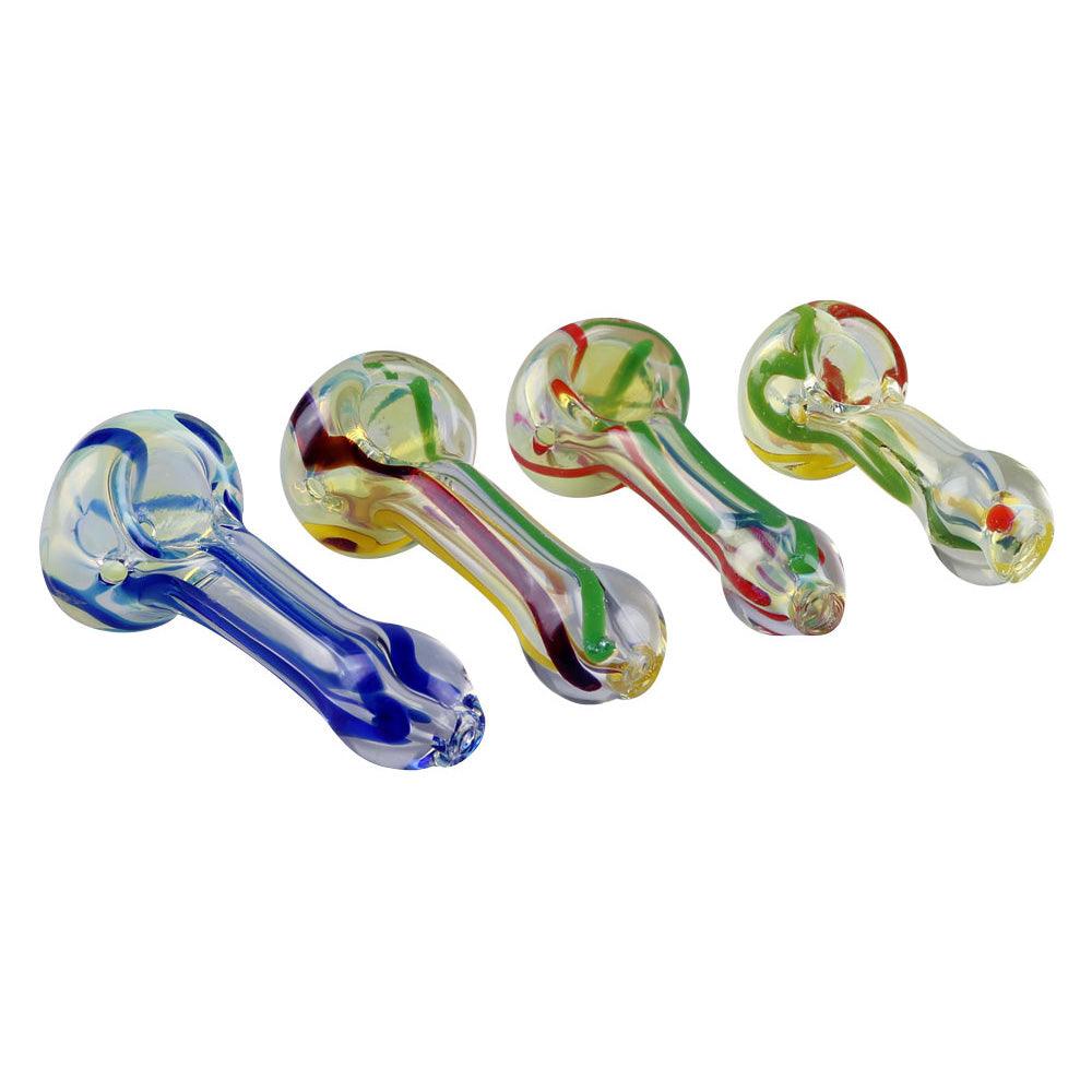 Inside Out Glass Pipe - 2.75" / Styles Vary - SmokeWeed.com