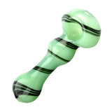 Jade Green Black Swirl Spoon Pipe - SmokeWeed.com