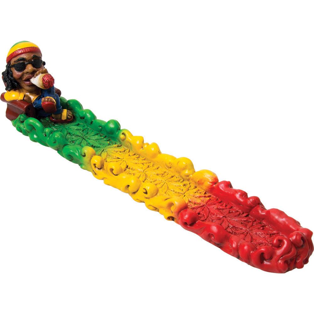 Jamaican Leaf Polyresin Incense Holder - SmokeWeed.com