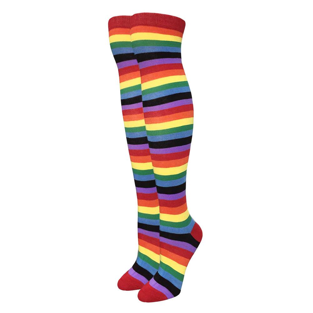 Julietta Rainbow Over the Knee Socks - SmokeWeed.com