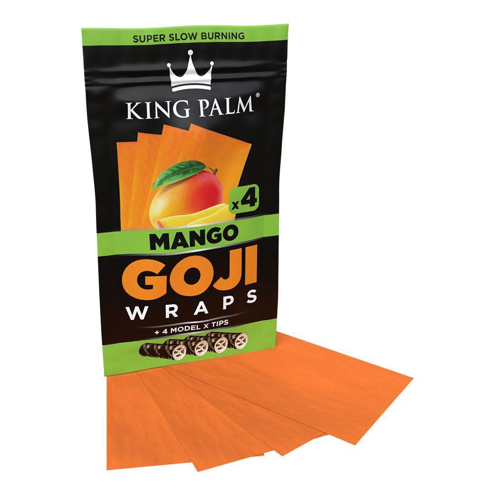 King Palm Goji Wraps & Filter Tips | 4pk | 15pc Display - SmokeWeed.com