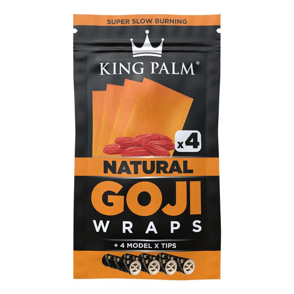 King Palm Goji Wraps & Filter Tips | 4pk | 15pc Display - SmokeWeed.com