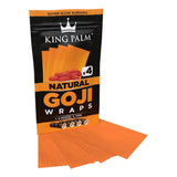 King Palm Goji Wraps & Filter Tips | 4pk | 15pc Display - SmokeWeed.com