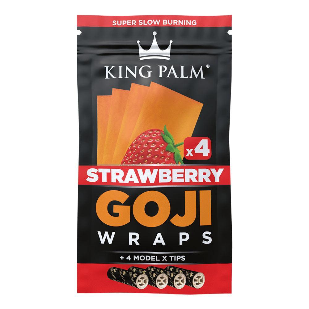 King Palm Goji Wraps & Filter Tips | 4pk | 15pc Display - SmokeWeed.com