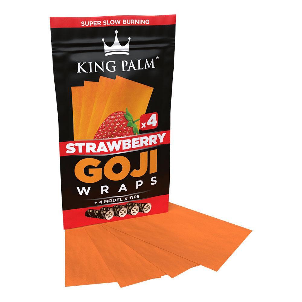 King Palm Goji Wraps & Filter Tips | 4pk | 15pc Display - SmokeWeed.com