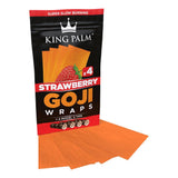King Palm Goji Wraps & Filter Tips | 4pk | 15pc Display - SmokeWeed.com