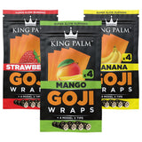 King Palm Goji Wraps & Filter Tips | 4pk | 15pc Display - SmokeWeed.com