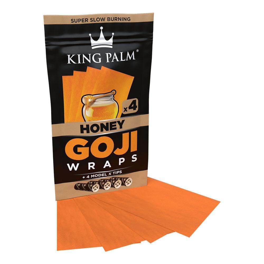 King Palm Goji Wraps & Filter Tips | 4pk | 15pc Display - SmokeWeed.com