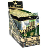King Palm Hand Rolled Leaf | 5 Variety Pack| 15pc Display - SmokeWeed.com
