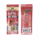 King Palm The Game Hand Rolled Leaf Mini | 2pk | Red Velvet | 20pc Display - SmokeWeed.com