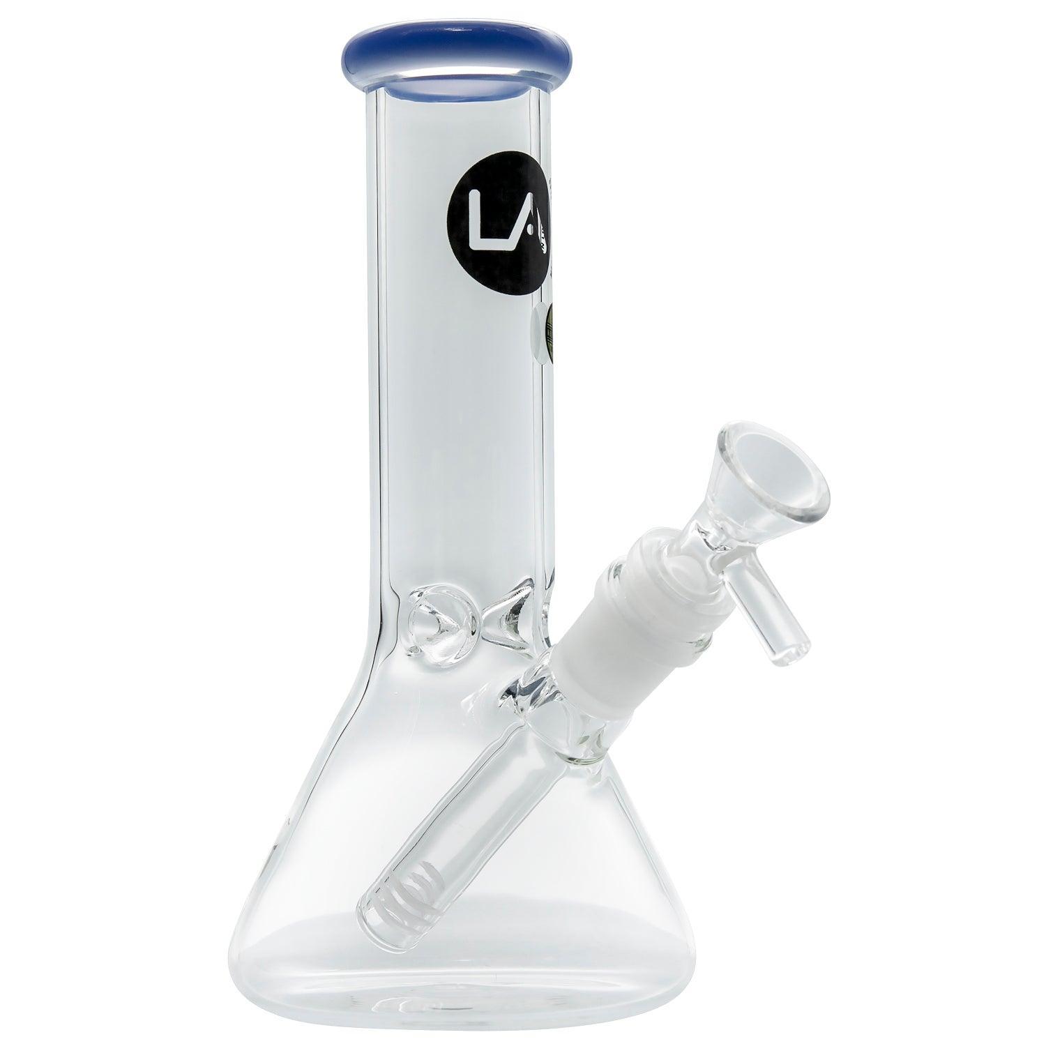 LA Pipes Beaker Bong - Multiple Colors - 8" - SmokeWeed.com