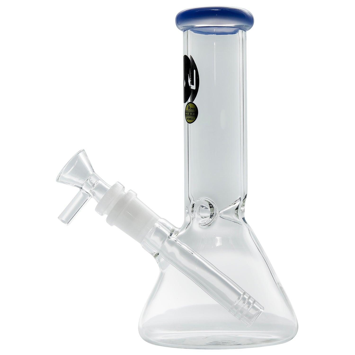 LA Pipes Beaker Bong - Multiple Colors - 8" - SmokeWeed.com