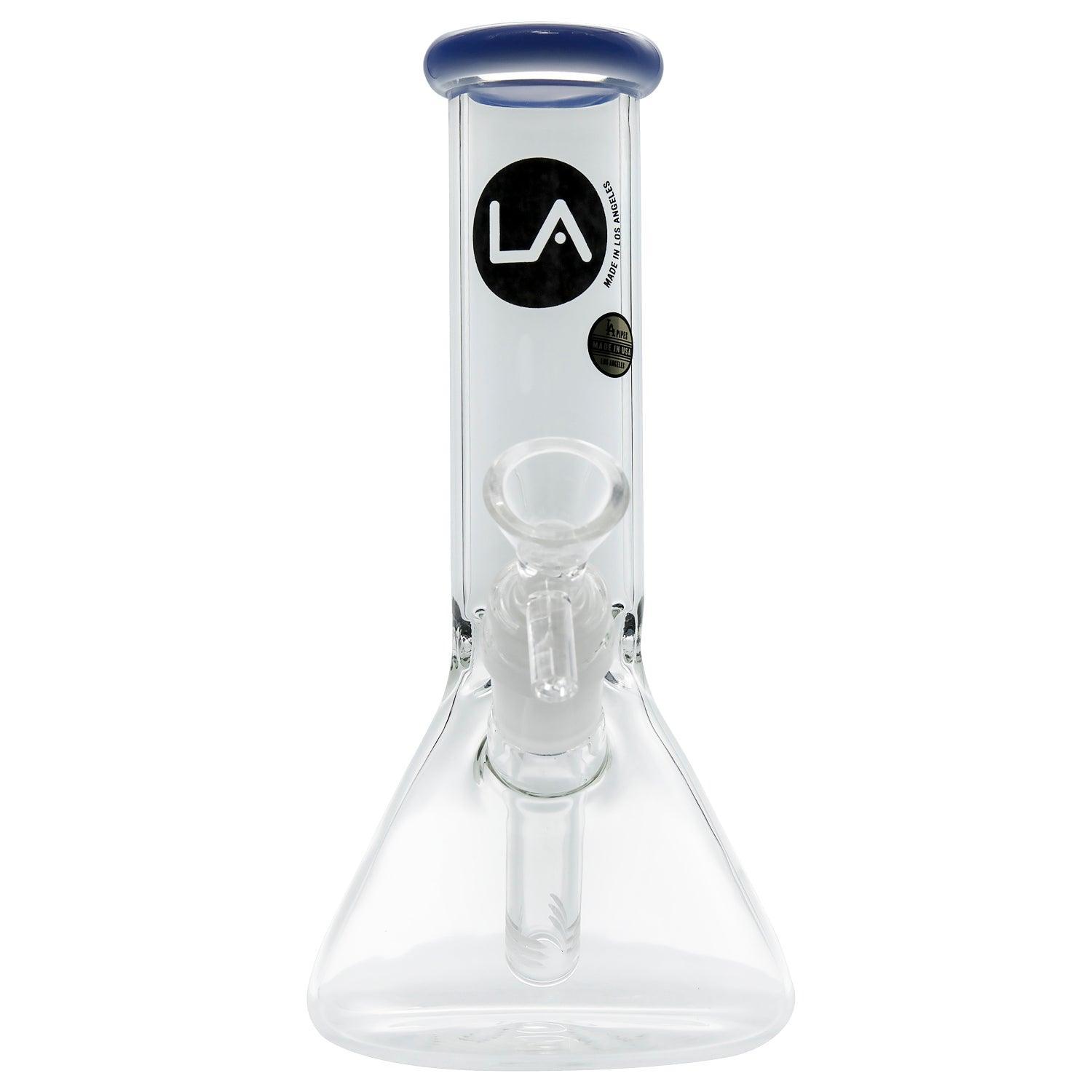 LA Pipes Beaker Bong - Multiple Colors - 8" - SmokeWeed.com