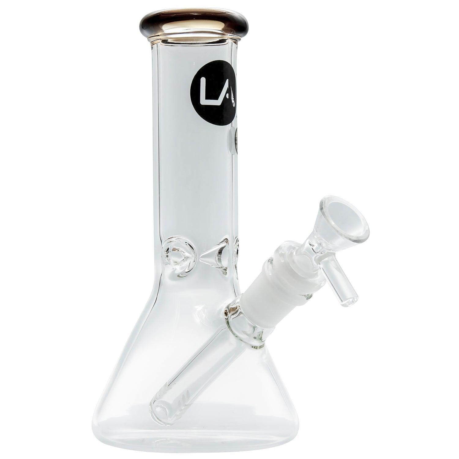 LA Pipes Beaker Bong - Multiple Colors - 8" - SmokeWeed.com