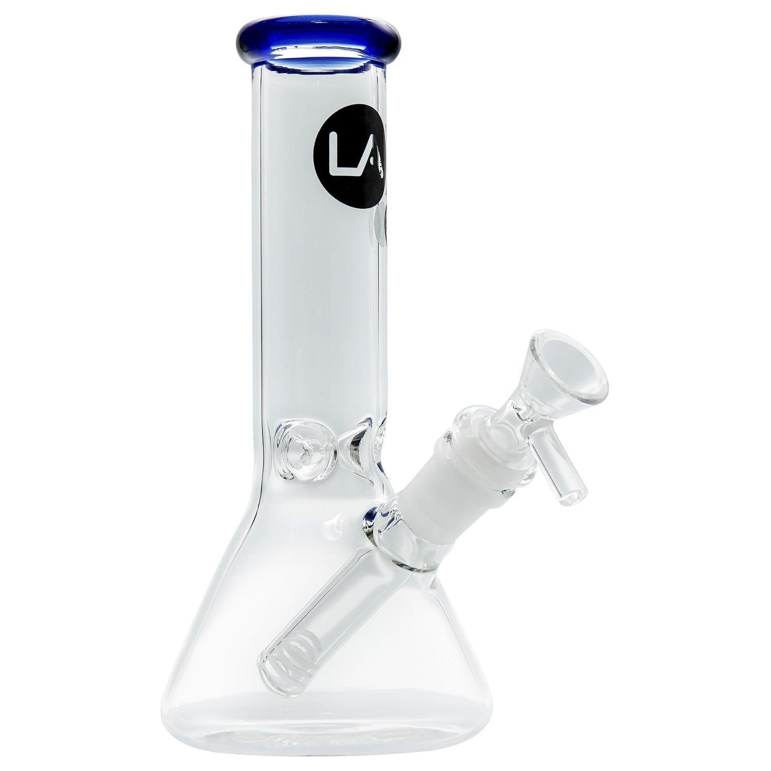 LA Pipes Beaker Bong - Multiple Colors - 8" - SmokeWeed.com