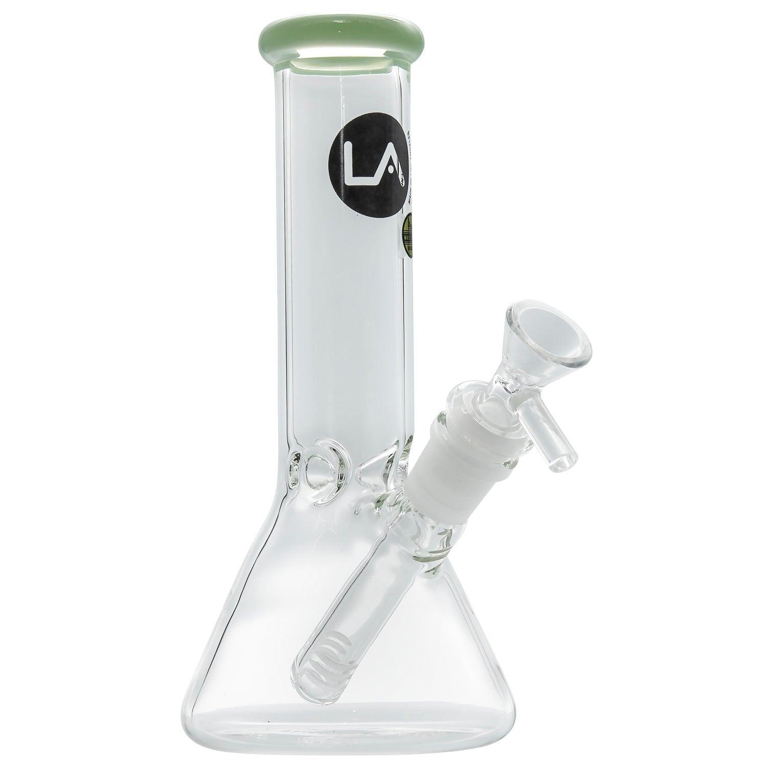 LA Pipes Beaker Bong - Multiple Colors - 8" - SmokeWeed.com